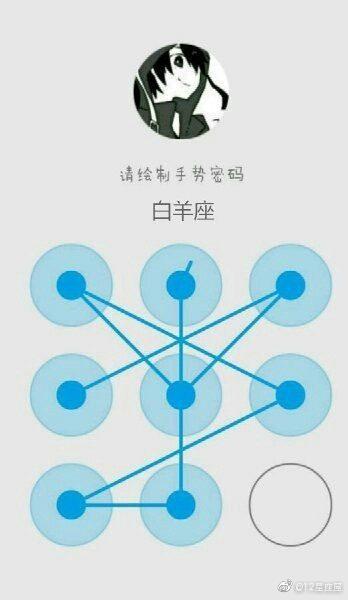 十二星座手势密码摩羯,12星座的专属手势锁屏密码