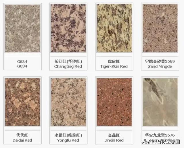 世界石材标准图谱电子书,常用石材品种名称大全图谱