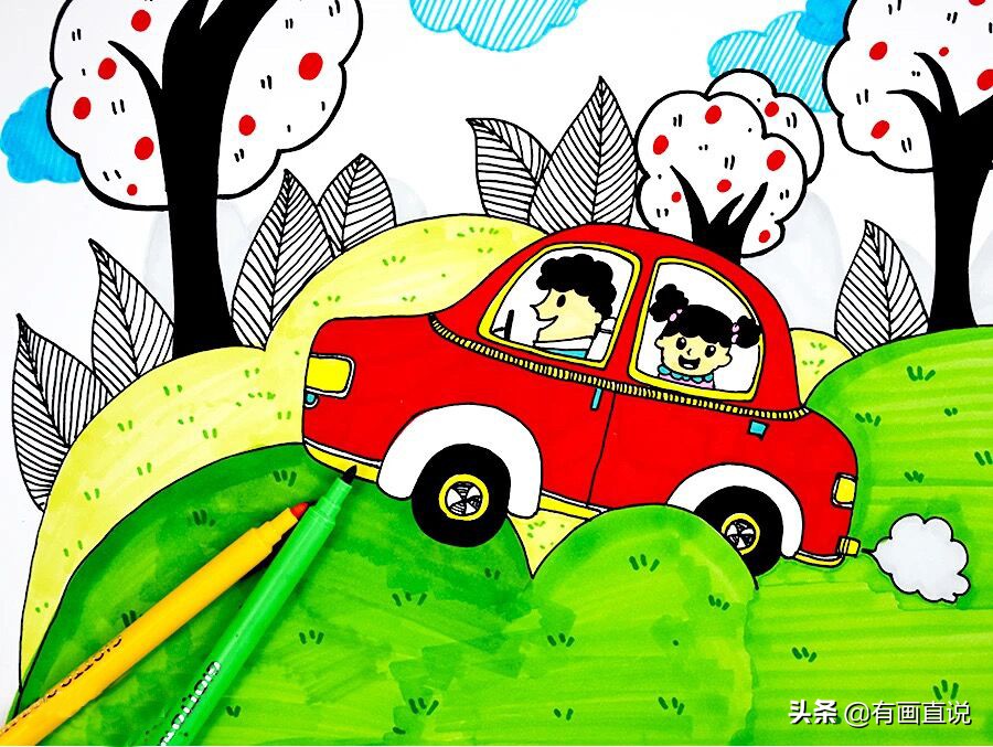 儿童创意画9-12岁,儿童创意画7-8岁创意画入门教程