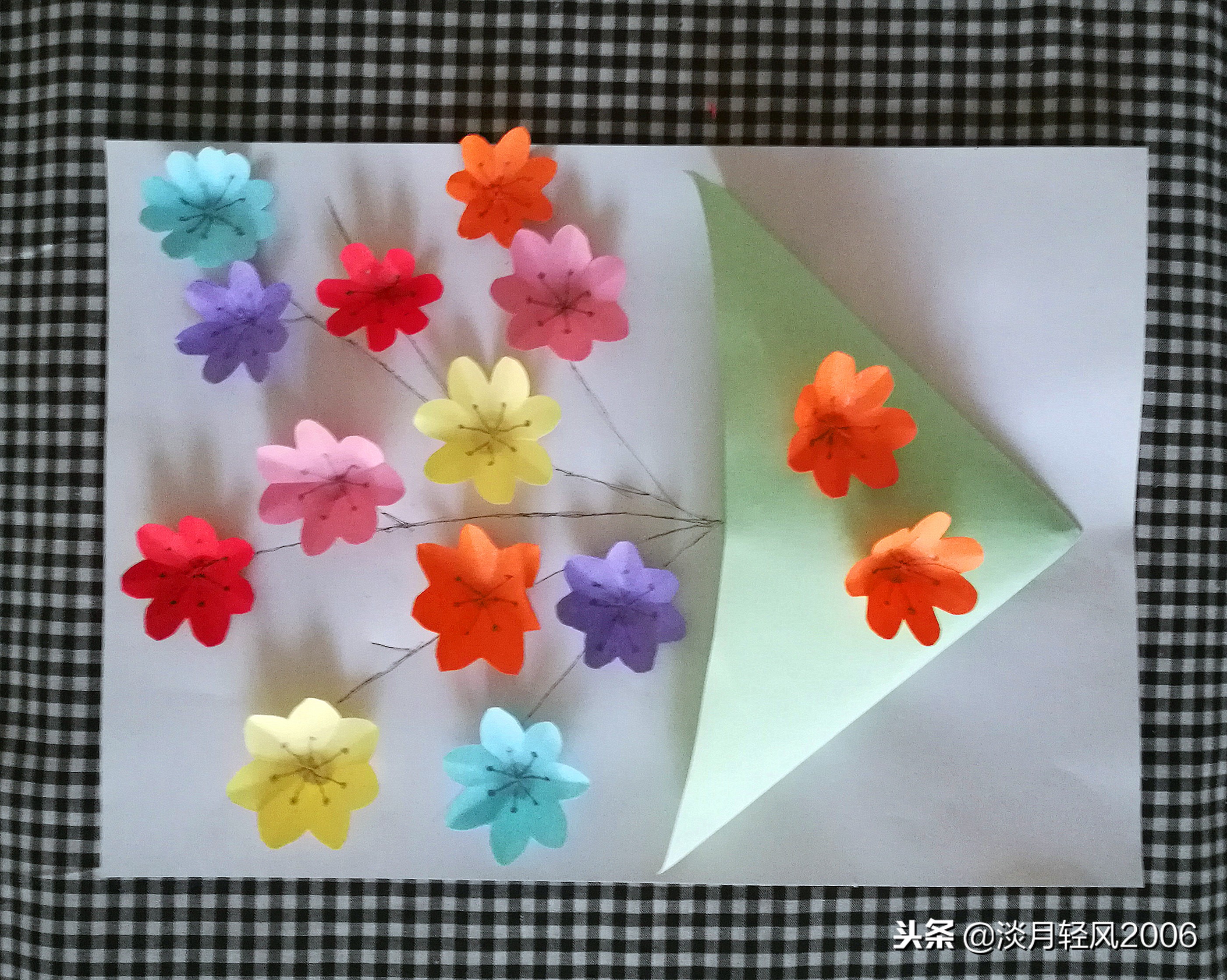 儿童手工立体贴画制作贺卡,儿童卡纸手工制作贴画