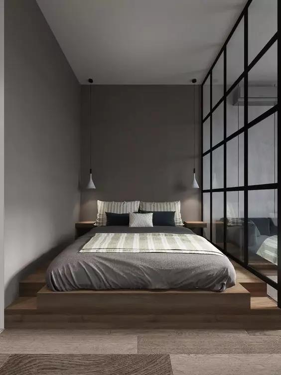 小卧室不用床只用床垫,房间只放一个床垫睡