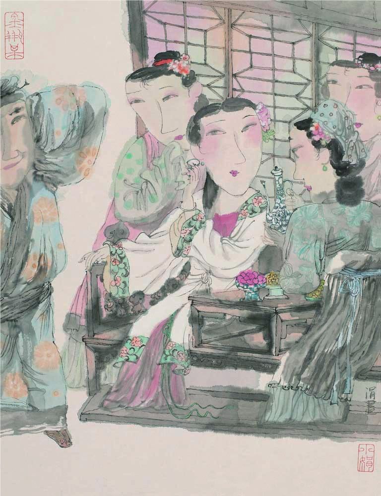 这里有你没看到过的《*瓶金**梅》插画