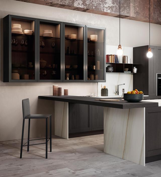 长方形厨房餐厨一体,餐厨一体u型厨房