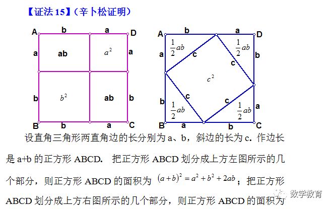 初中数学勾股定理的证明,初中数学勾股定理教材推导方法