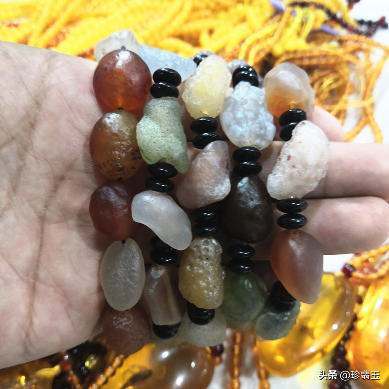 戈壁七彩玛瑙,戈壁石七彩碧玉