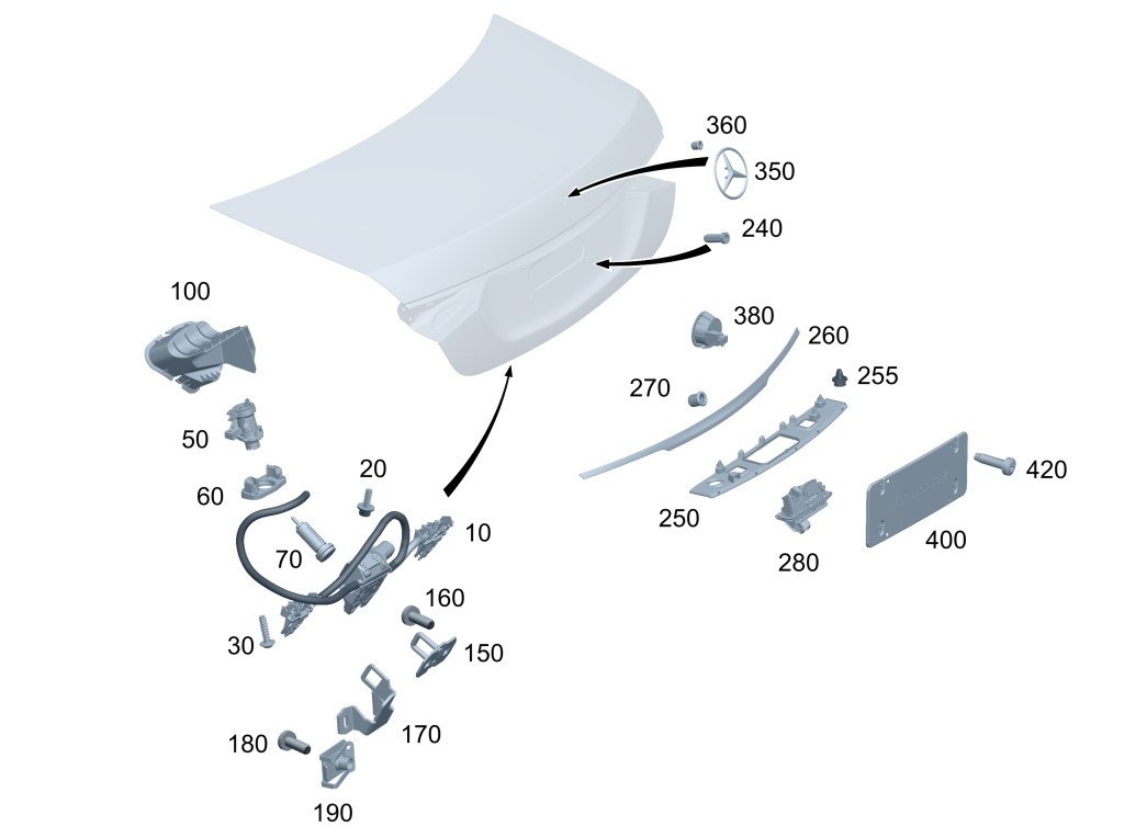 奔驰s级应急解挡,奔驰s级后备箱只能开一半