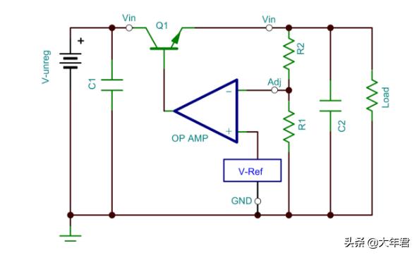 简易经典稳压电源电路图,稳压电源典型电路