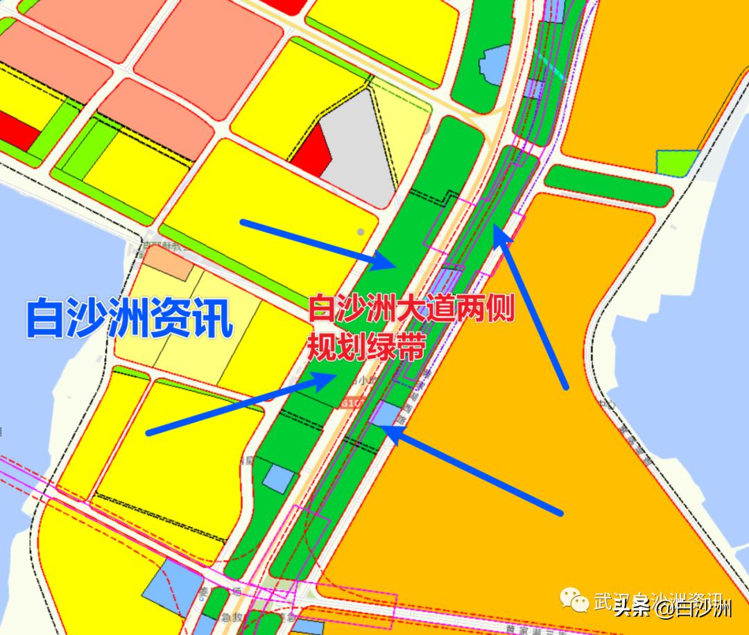 白沙洲丽水路未来规划,白沙洲大道以西规划