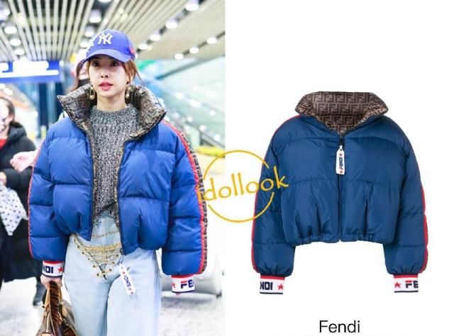 蔡依林穿两万元羽绒服现身机场，有点矮却很时尚，真不愧是天后