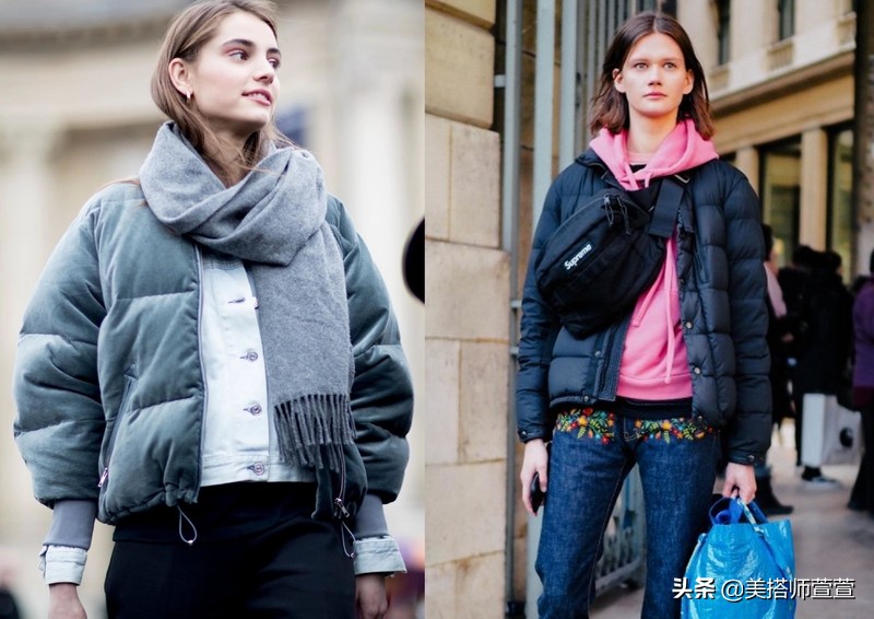 冬天羽绒服怎样穿出时尚感,今年冬款羽绒服潮酷穿搭