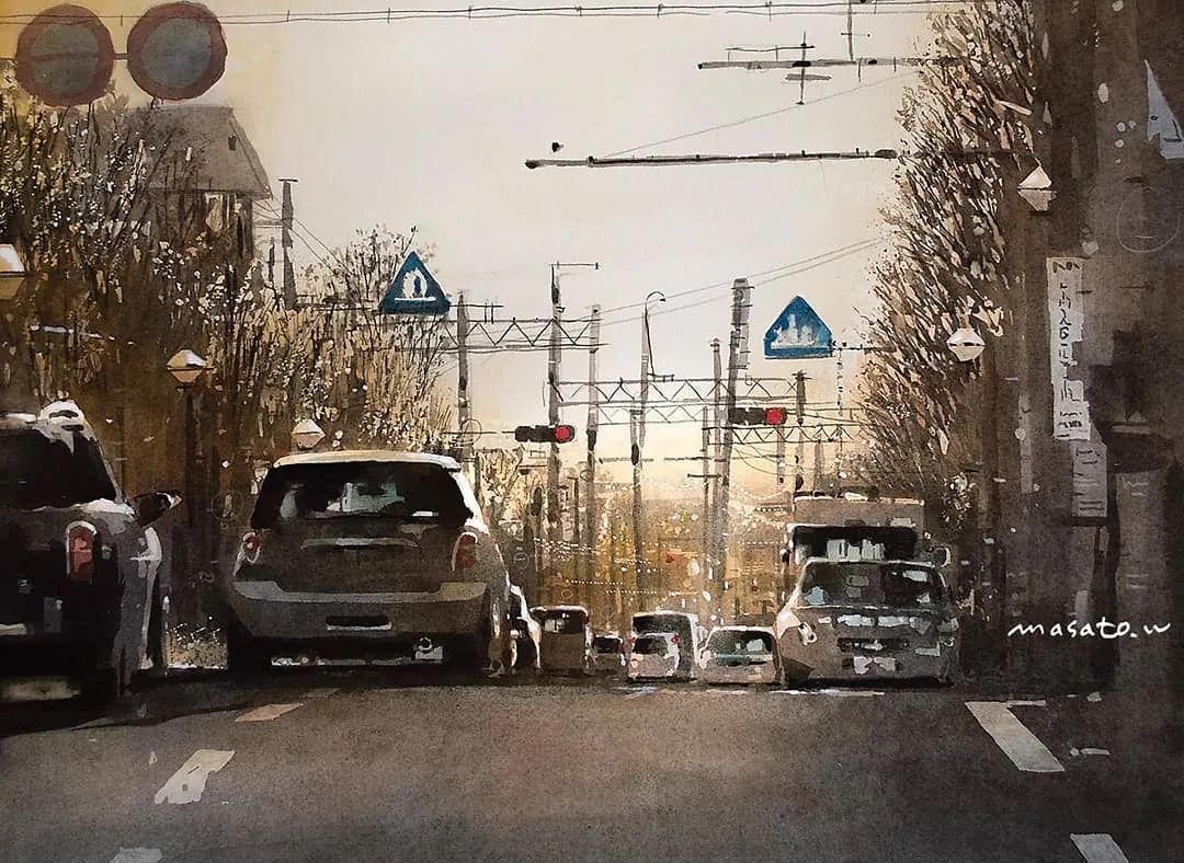 水彩大师笔下的花卉,简单唯美的水彩花卉