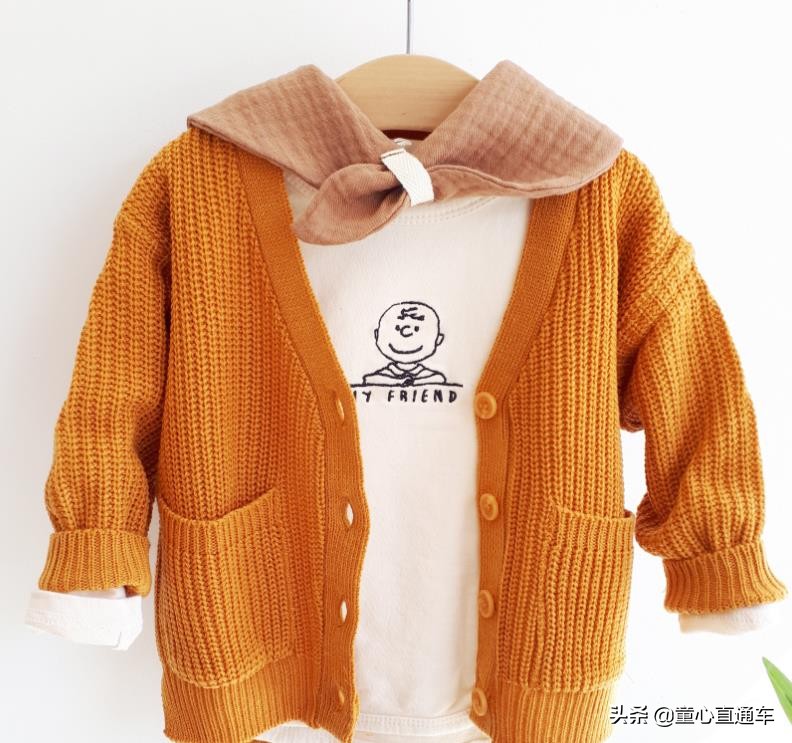 童装秋冬季新款刺绣针织衫,童装韩系风秋装针织