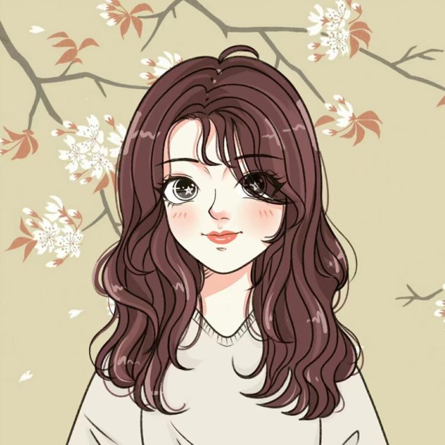 微信头像优美插画,微信清新头像手绘