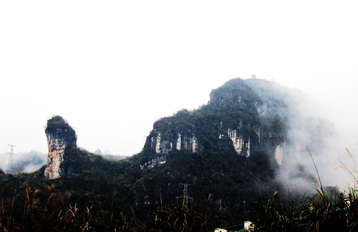 雨中的梵净山景色,烟雨梵净山