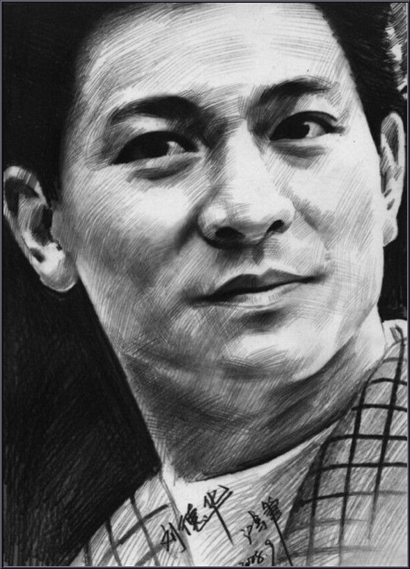 最近很火的素描人物明星,100张素描100位明星