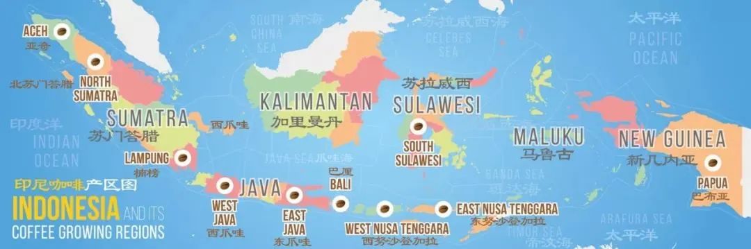 全球有哪些主要咖啡生产国,印度尼西亚咖啡产地