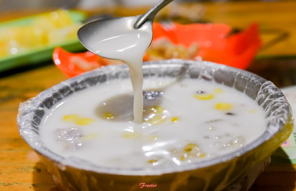 海口美食推荐炒冰,府城芒果炒冰