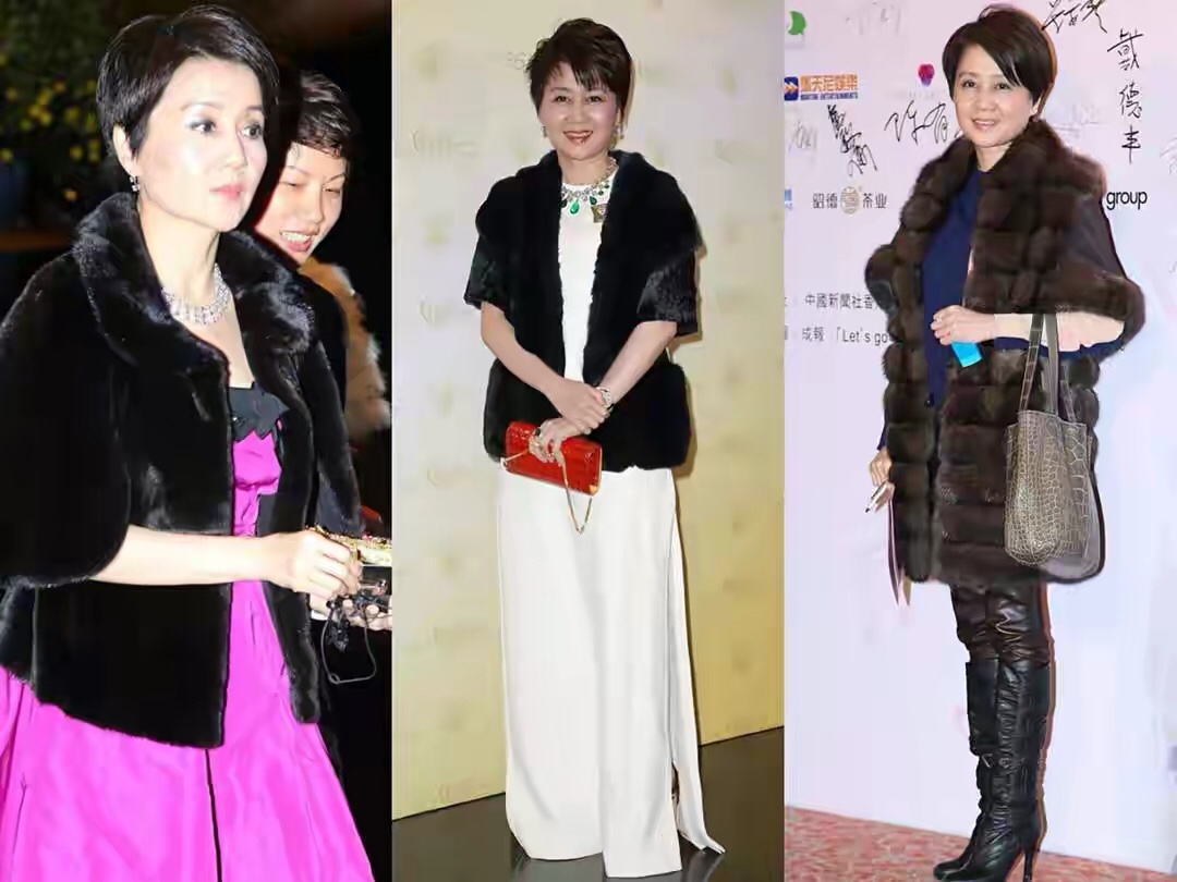 赌王四太穿衣什么牌子,赌王四太黄色连衣裙