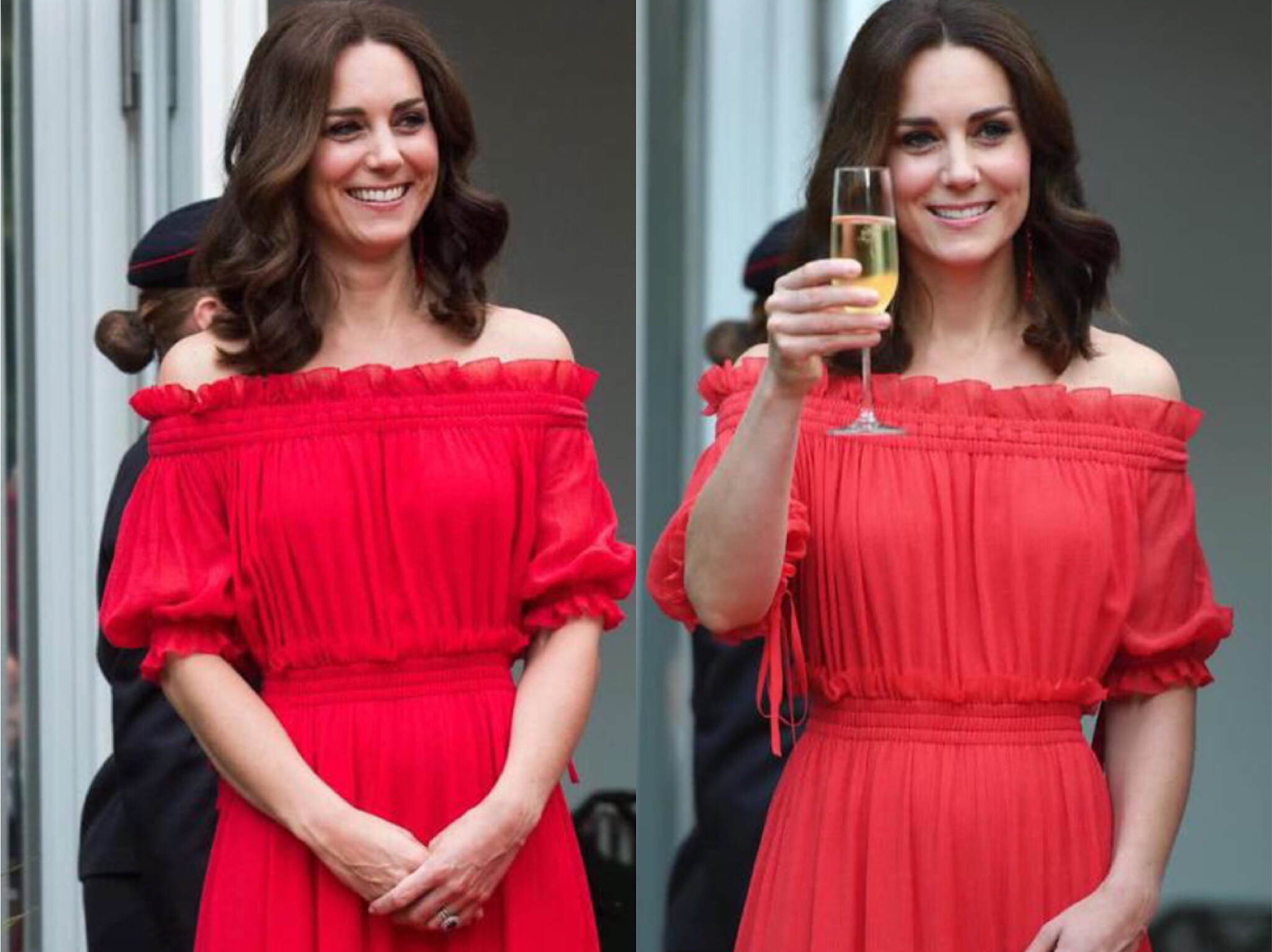 梅根与皇室穿搭,凯特王妃和梅根穿着对比