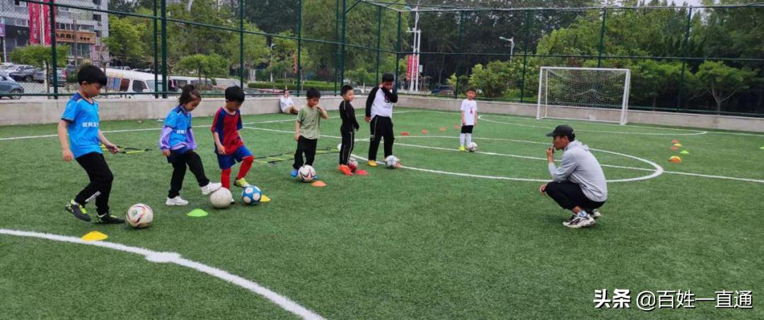 畅享绿茵场，我心尽飞扬—烟台市莱山区锐风体育教练举行足球训练