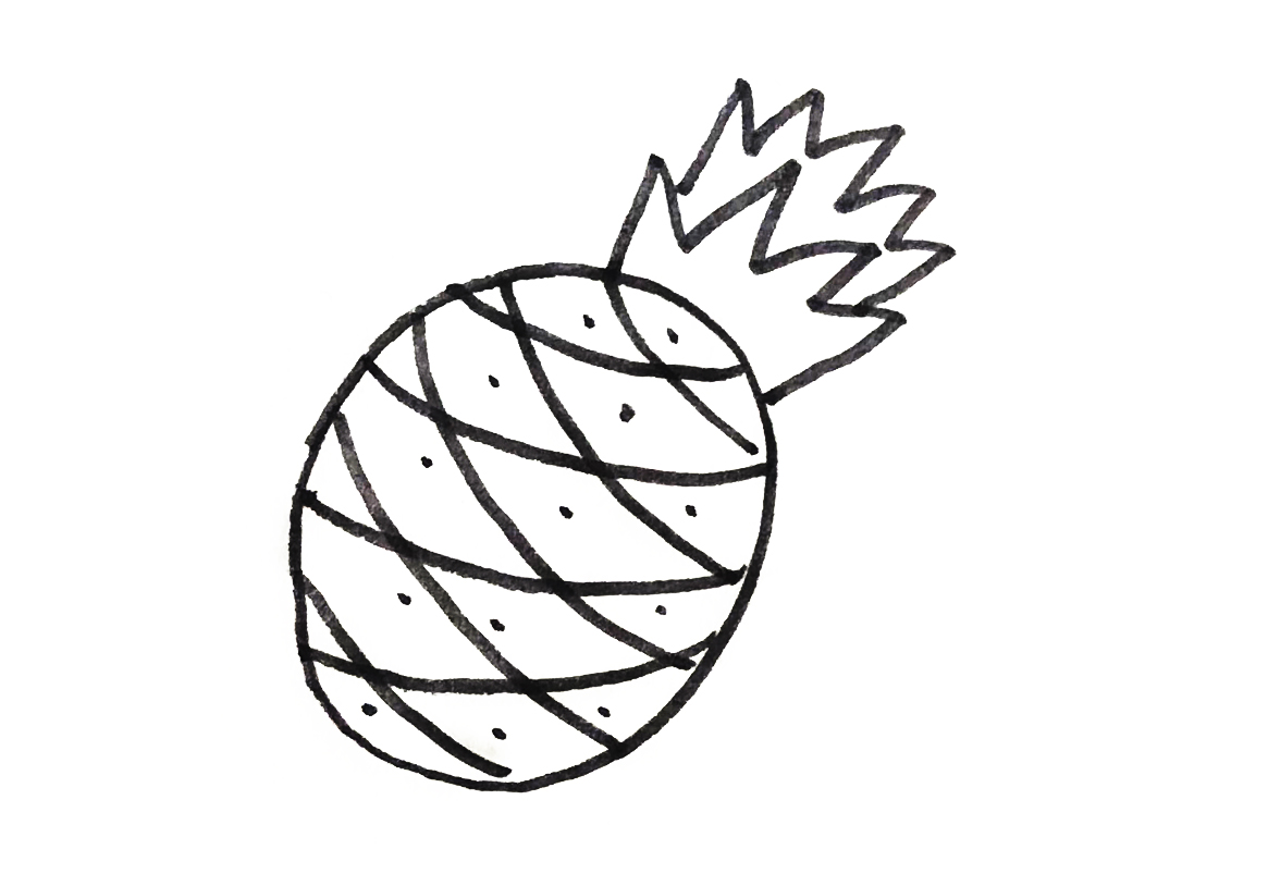 水果画简笔画可爱,卡通简笔画水果怎么画