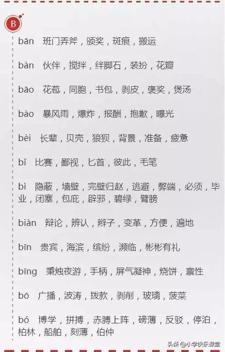 同音字大全及拼音,小学生常见同音字