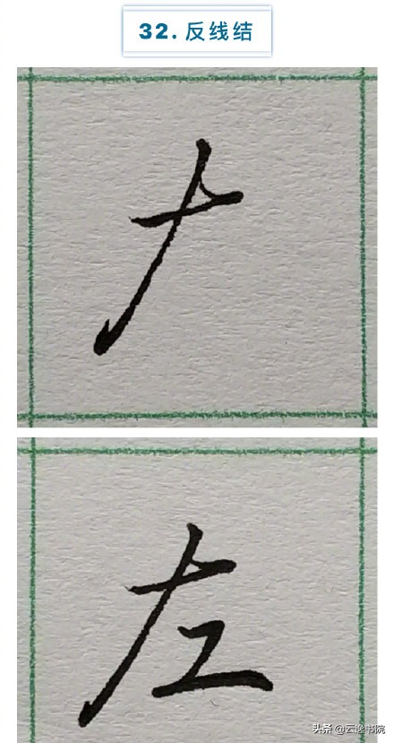 硬笔楷书行书草书笔画对照表,郭伯一硬笔行书基本笔画图解