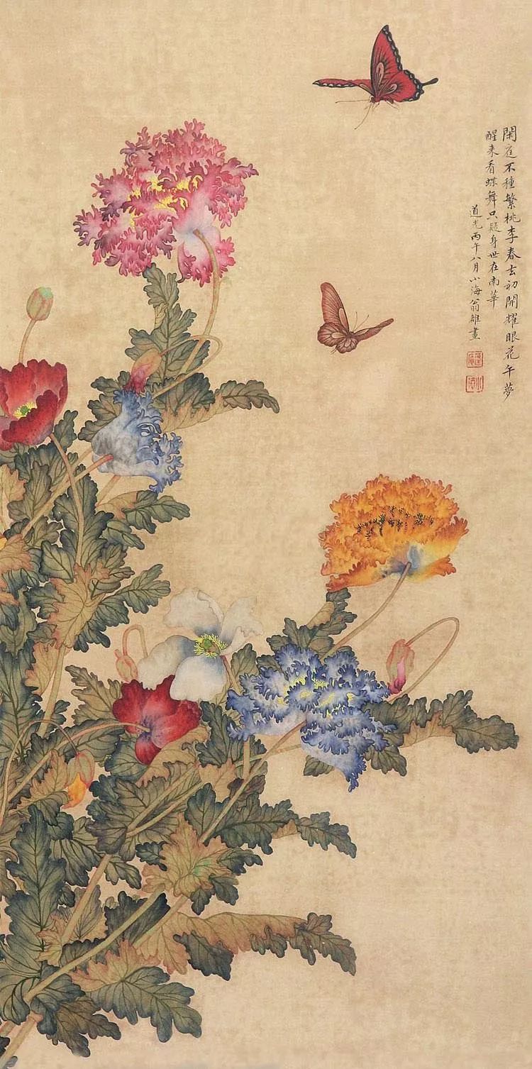 清代花鸟鱼虫画,清代国画名家花鸟鱼虫