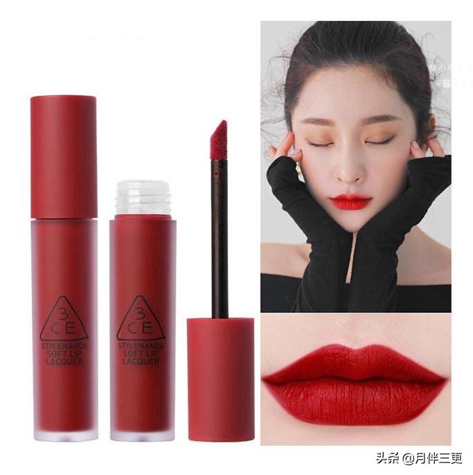 显白不会用力过猛的口红,3ce透明亚克力口红murmuring试色