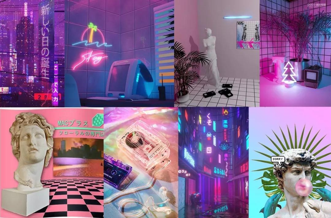 创意蒸汽波设计图,蒸汽波素材大全