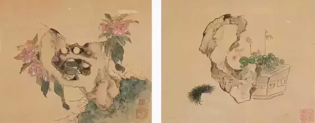 历代中国画中的奇石,中国画奇石作品欣赏