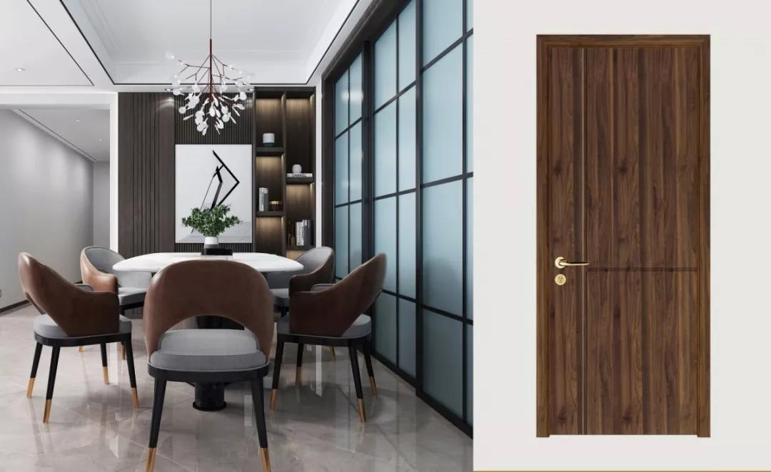 美爆整个夏天的家居流行色，用在木门上还真是好看啊