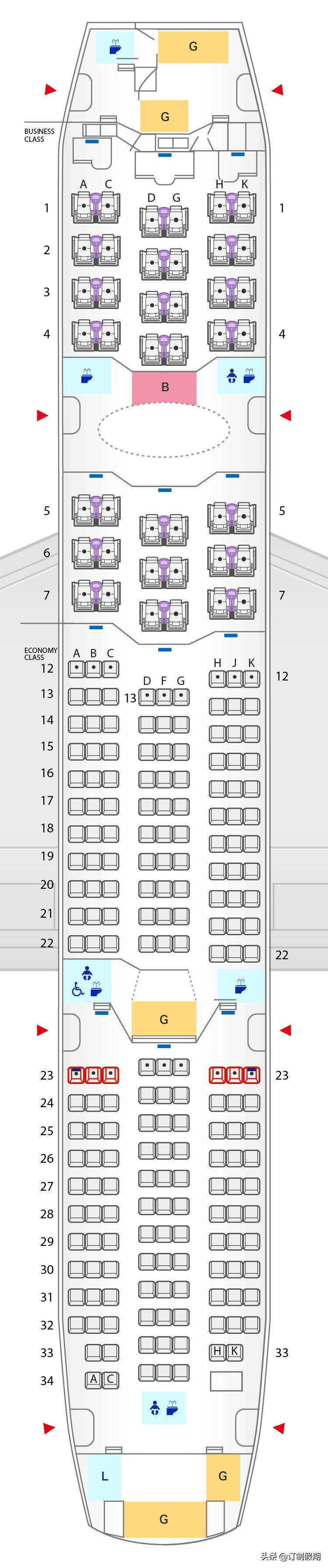 全日空航空nh904机型,全日空波音777-300国内机型