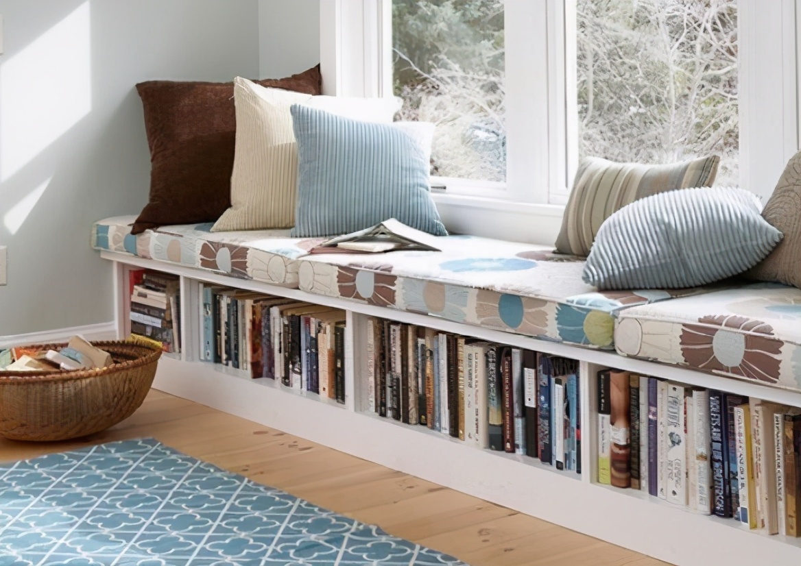 飘窗怎么收纳最合适,八平卧室带飘窗超强收纳