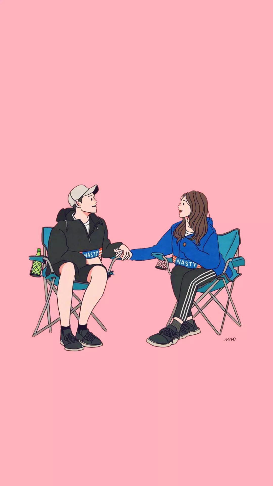 聊天背景图一绿一黑,聊天背景图可爱型