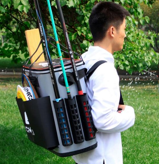 可以安装炮台架的钓箱,多功能钓鱼箱让你的钓鱼更有品位