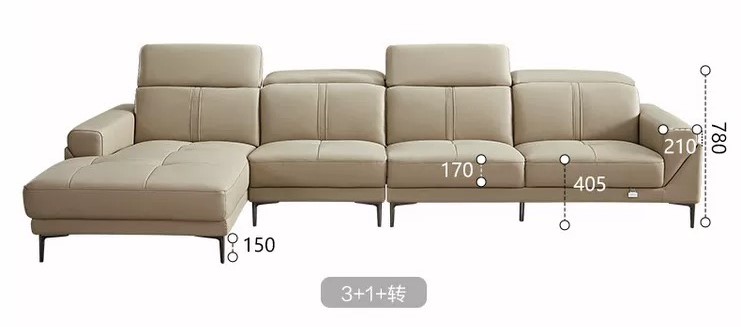 三米全友真皮沙发,全友一字型布艺沙发