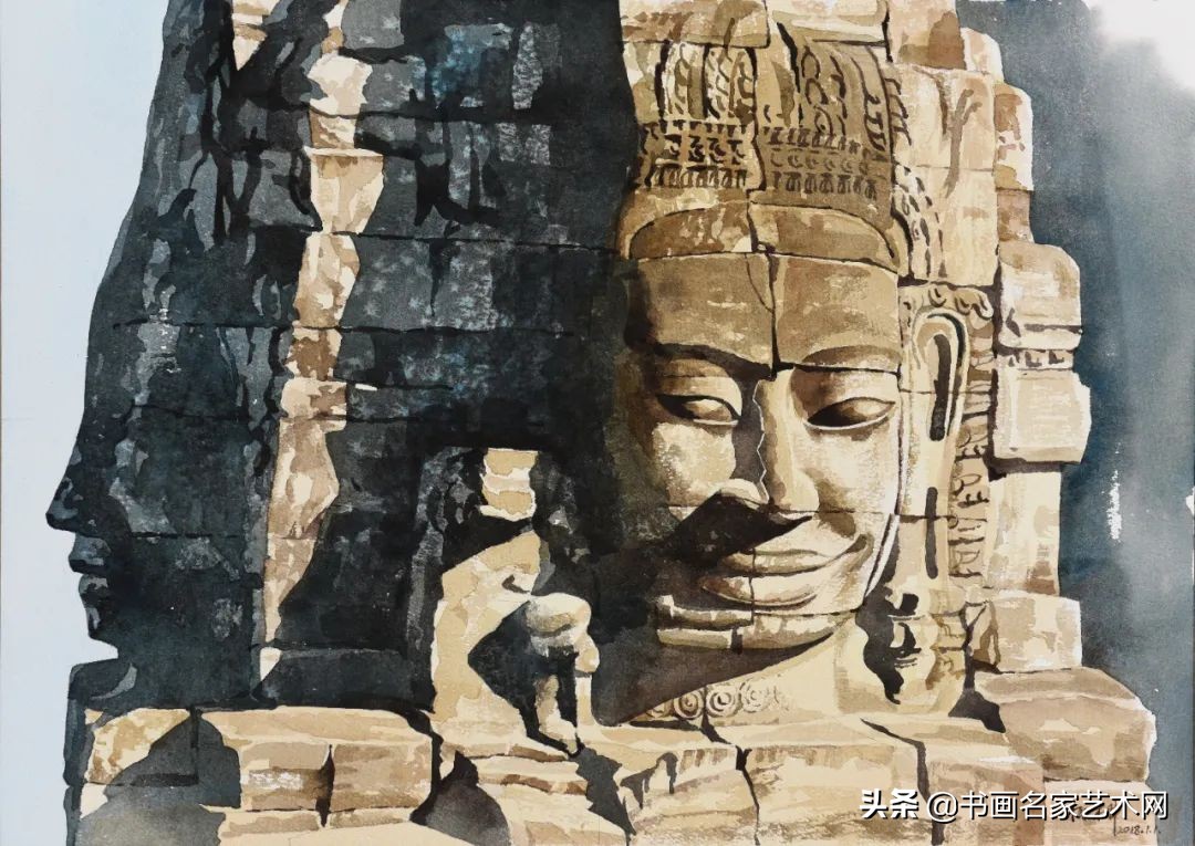 杨柳水彩画教程,关于杨柳的水彩画画作品