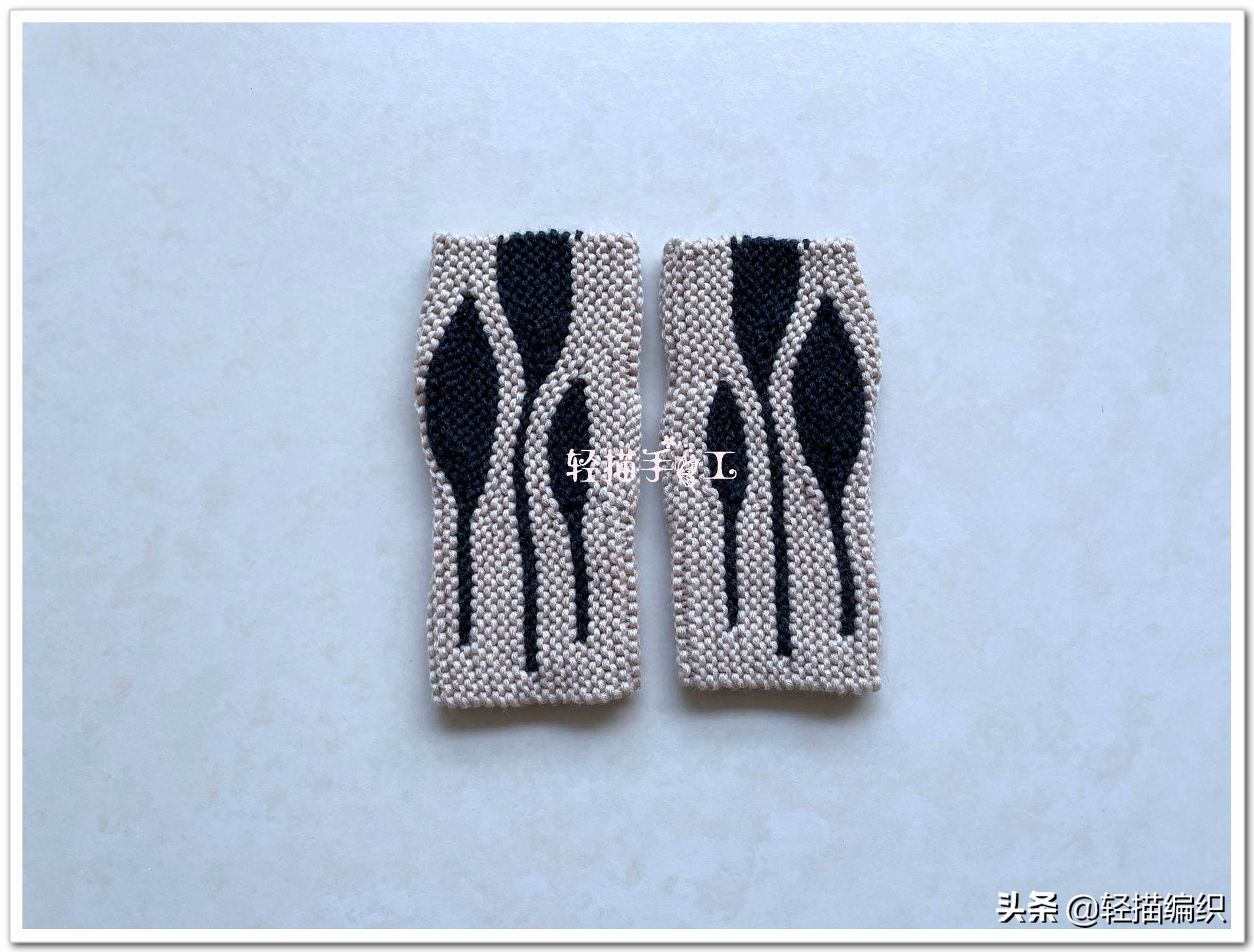 双色叶子花手套织法,双色叶子花手套颜色的搭配