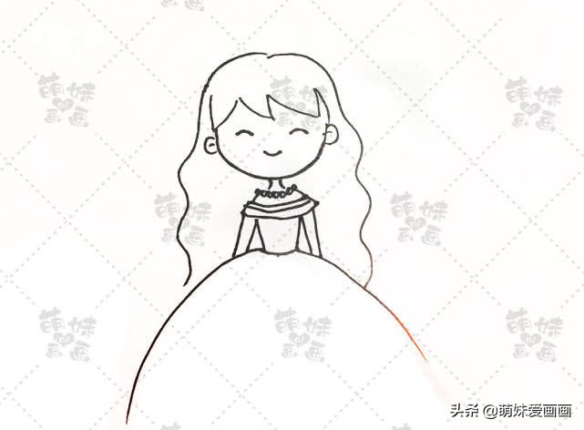教我们画简单的小公主,最简单画公主不用涂色
