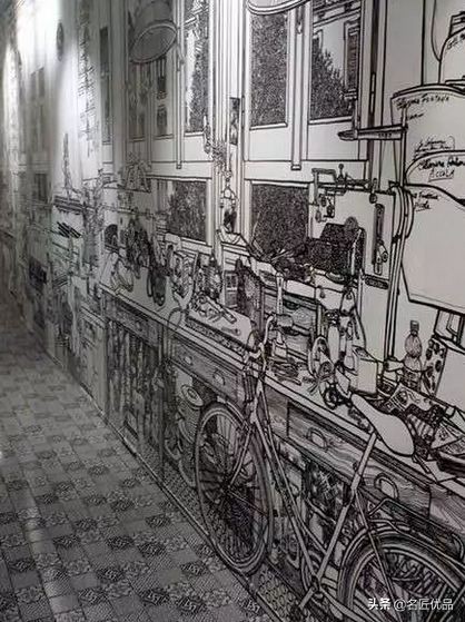 墙壁简单又好看的墙绘,手绘高级感墙面