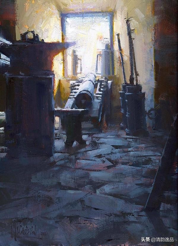 美国艺术家乔biwler油画作品赏析,丽莎印象派油画欣赏