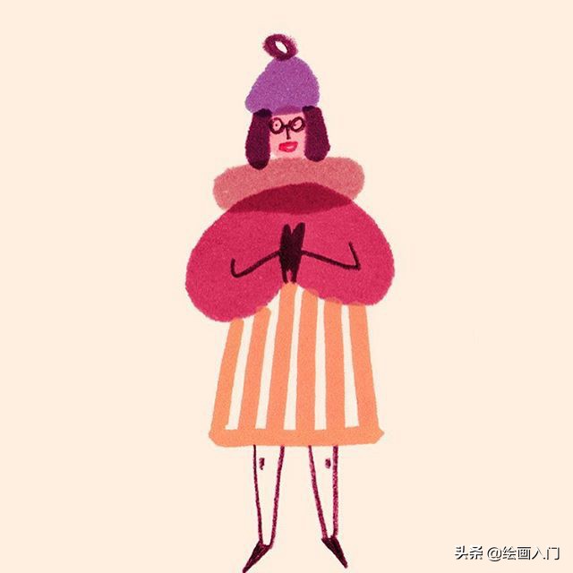 关于《童年》的插画作品,童年我和姥姥手绘插画