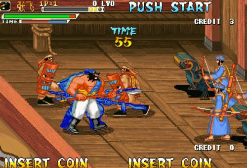 诸葛亮追风逐月怎么样才能打两招,街机游戏三国战纪诸葛亮