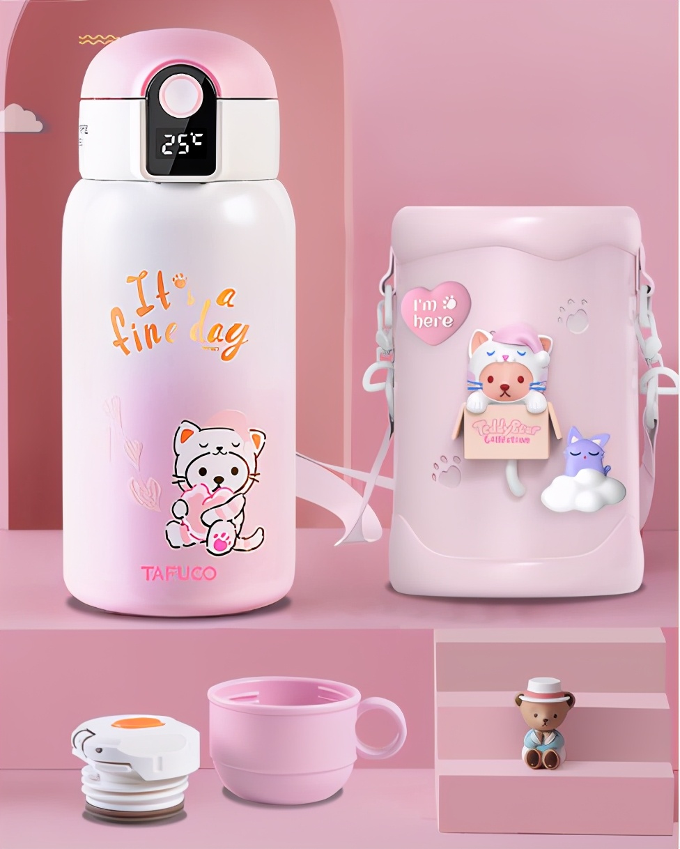 泰迪珍藏版招财虎保温杯,泰福高泰迪保温杯