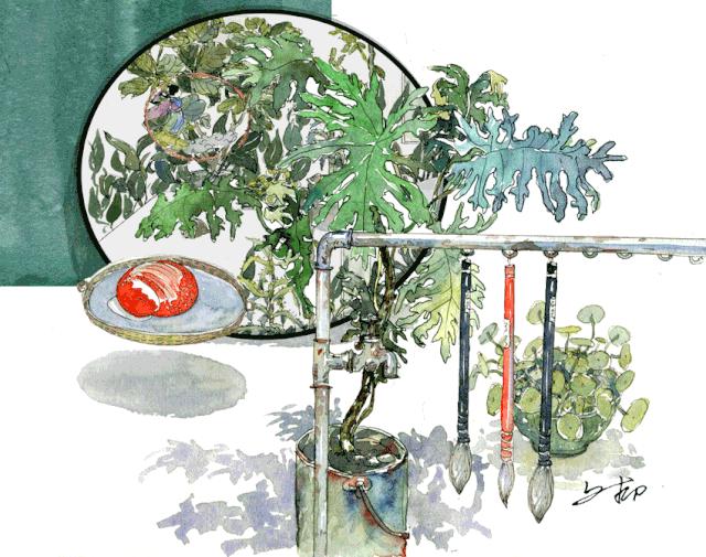 淡彩钢笔画技法,钢笔淡彩画基本知识