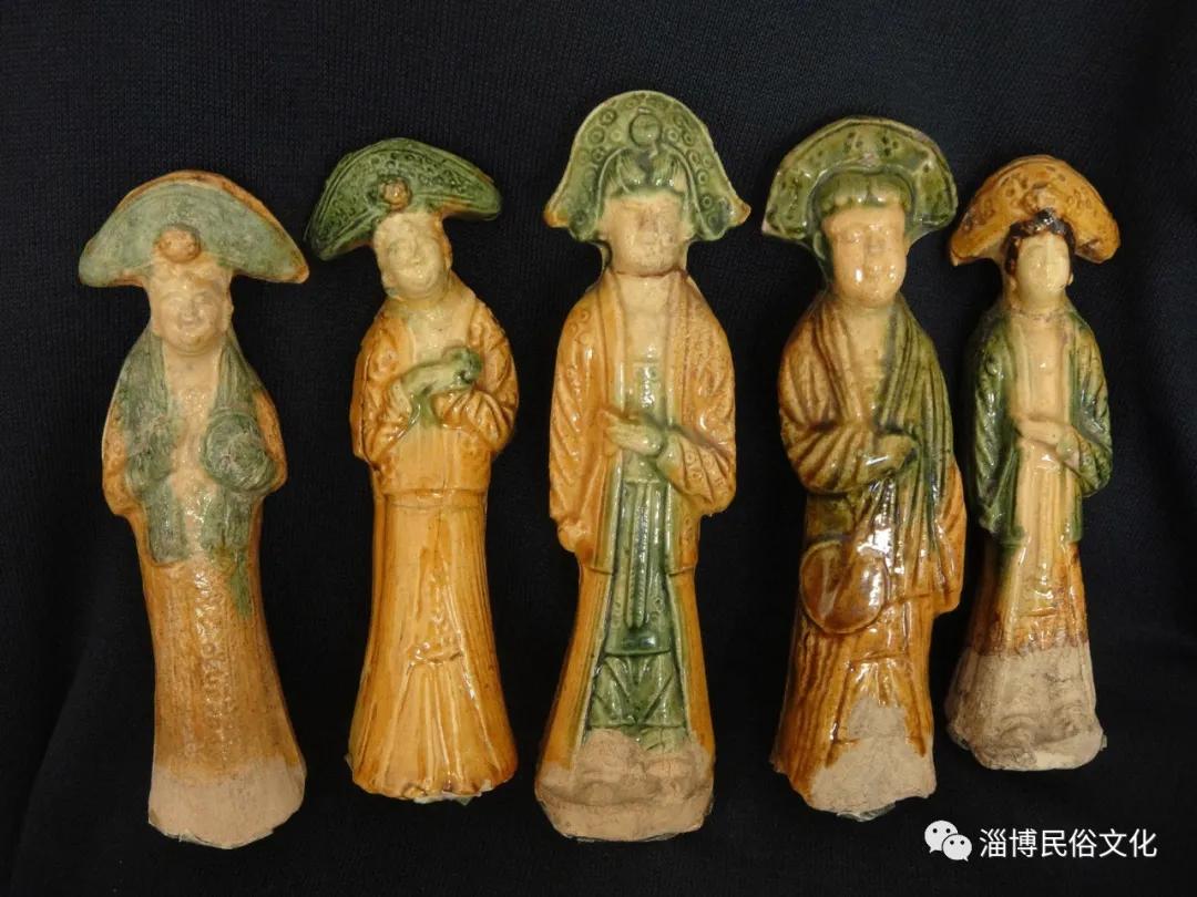 山东淄博窑三彩金代武士俑,淄川陶瓷工艺品