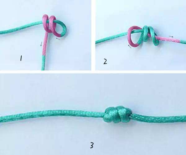 手串绳结打法中国结双线凤尾结,绳结中国结编法大全图解