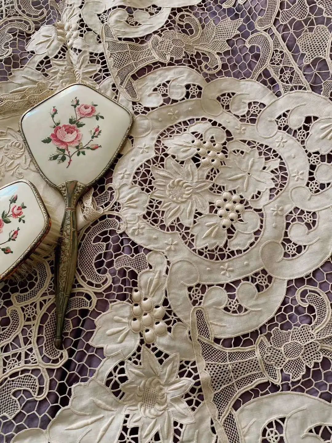 萧山花边手工图片大全,青州非遗纯手工花边