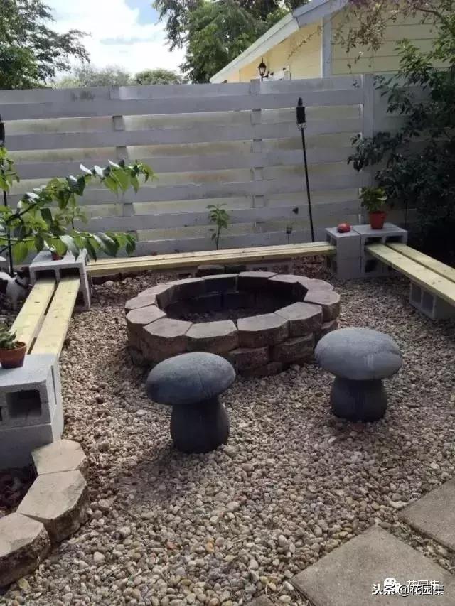 水泥砖的庭院太惊艳了,庭院小型水泥砖